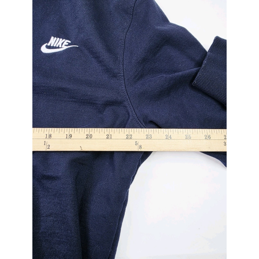 Nike Sportswear Club Fleece Hoodie Full Zip Navy Blue Swoosh Men's Size XXXL - Picture 3 of 5